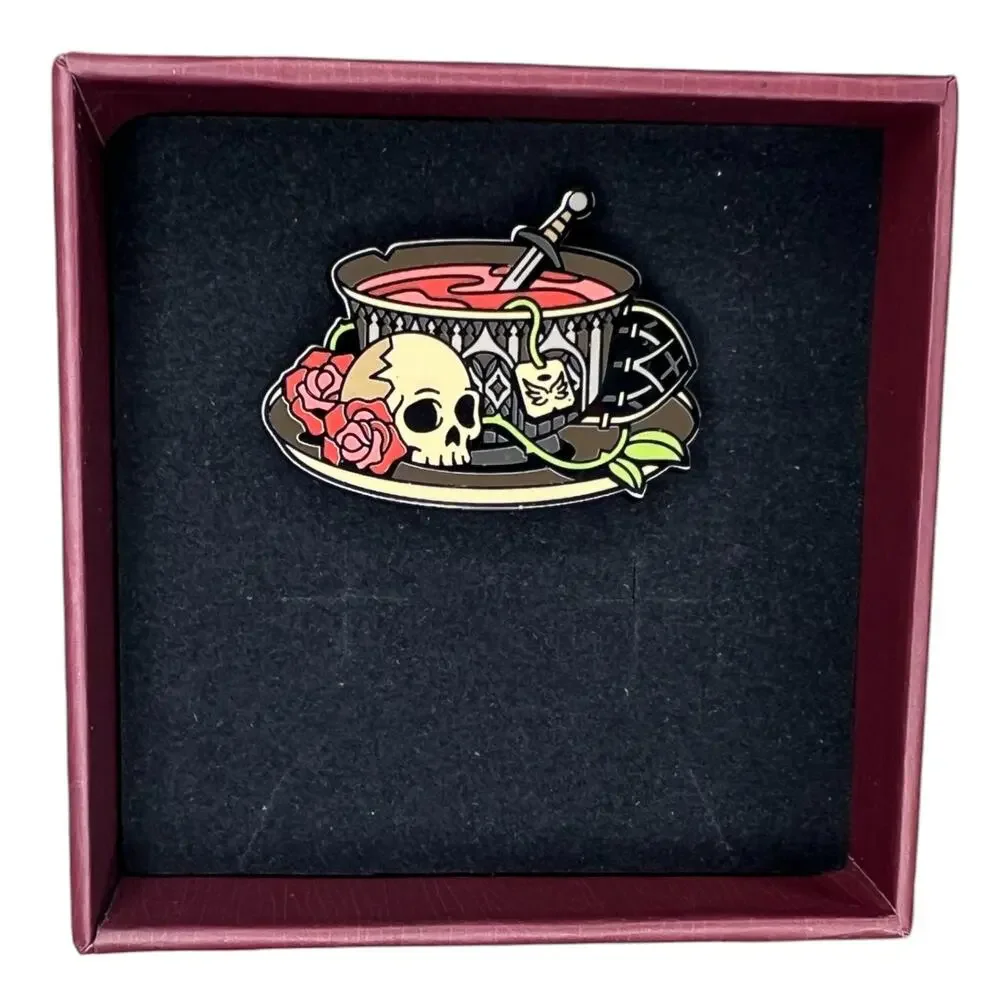 Darkly Bookish Box Nightshade Duology Cabinet of Curiosities Pin - December 2024